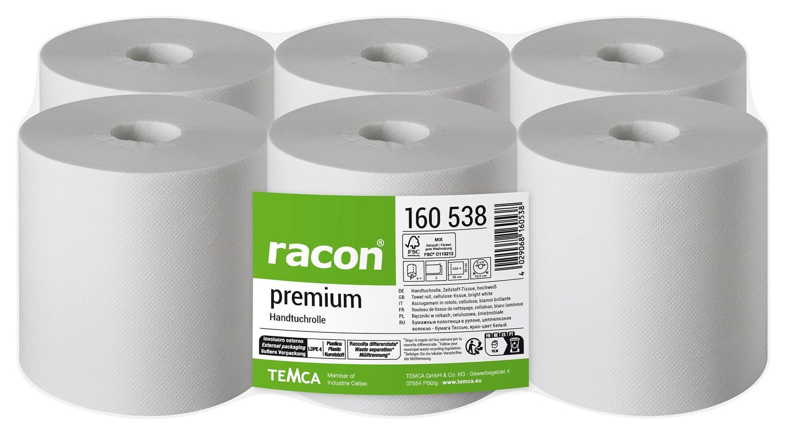 Papierhandtuchrolle Gastronomie Produktbild